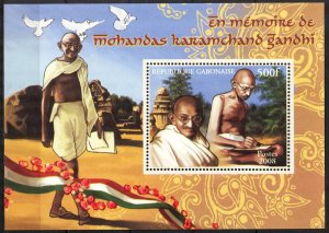 Gabon 2008 Politician Mahatma Gandhi S/S MNH