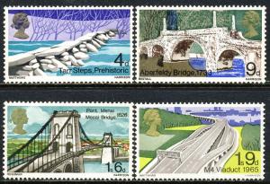 Great Britain 1968 Sc 560-3 Bridge Architecture Stamp MNH