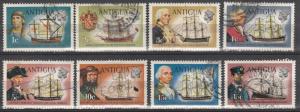 Antigua #242-6, 248-9, 252 F-VF Used  CV $11.95 (A14774)