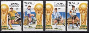 TUVALU SG702/5 1994 WORLD CUP MNH