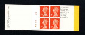 4x 1st NVI BARCODE BOOKLET TYPE 7(10) PLATE W42 W49 W53 MCC £30 