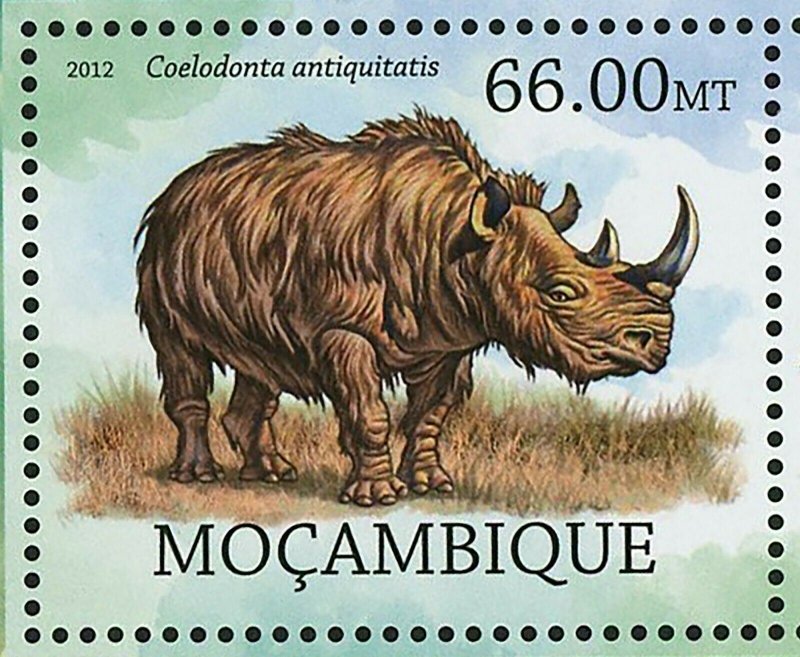 Animals of Europe Stamp Coelodonta Antiquitatis Hippopotamus S/S MNH #5861-5864