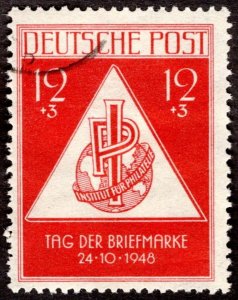 1948, Germany, 12+3pf, Used CTO, Sc 10NB3