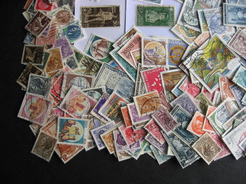 Hoard breakup mixture 400 commoner ITALY! Duplicates & mixed condition