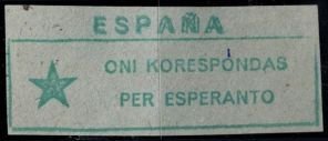 Vintage Spain Letter Etiquette Spain We Correspond Through Esperanto