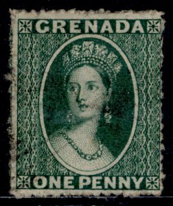 GRENADA QV SG2, 1d green, FINE USED. Cat £50.