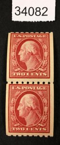 MOMEN: US STAMPS #391 MINT OG NH PAIR  LOT #34082