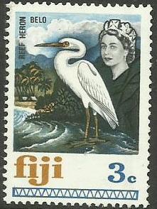 Fiji - 1969 Reef heron 3c MNH  #262