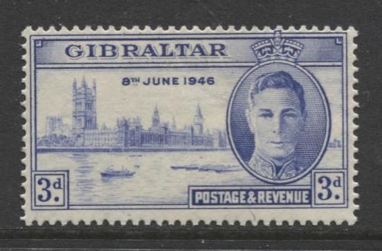 Gibraltar - Scott 120 - Peace Issue -1946 - MVLH - Single 3d Stamp