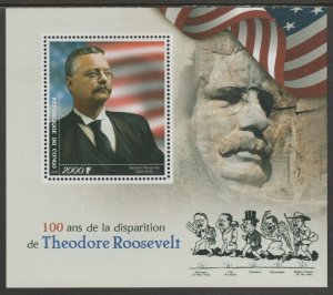 CONGO B - 2019 - Theodore Roosevelt - Perf Min Sheet - MNH - Private Issue