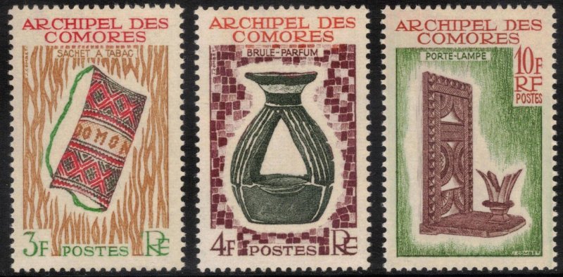 COMORO ISLAND 1963 Crafts; Scott 57-59; MNH