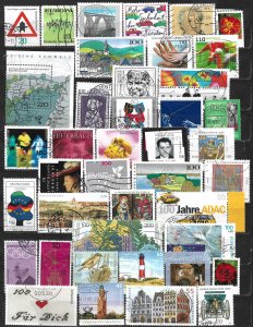 COLLECTION LOT OF 41 GERMANY 1968+ STAMPS