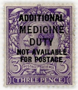 (I.B) George V Revenue : Additional Medicine Duty 3d