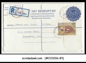 MALAYSIA - 1980 REGISTERED envelope to SINGAPORE with STAMPS