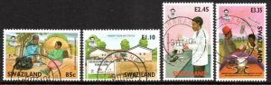 Swaziland - 2004 AIDS Awareness Campaign Set Used SG 725-728