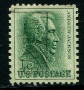 1209 US 1c Andrew Jackson, used