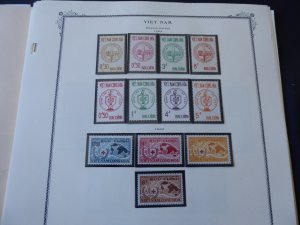 Vietnam 1963-1972 (MNH) Stamp Collection on Scott Spec Album Pages