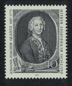 Berlin Music Death Johann Quantz composer 1973 MNH SG#B441