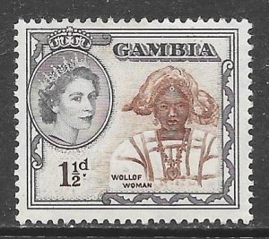 Gambia 155: 1.5d Wollof Woman, MH, F-VF