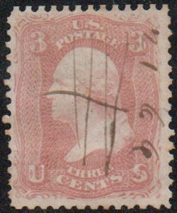 US #64 F/VF fresh color, lovely cancel, very nice, Fresh!