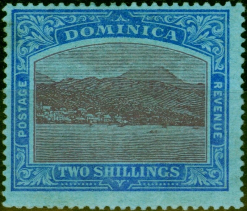 Dominica 1919 2s Purple & Deep Blue-Blue SG53b Fine Mtd Mint