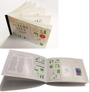 Finland 2012 Helsinki Future city set of 8 stamps in special blocks in booklet