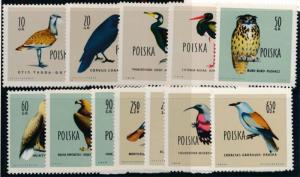 Poland 935-946 Minh NH Birds