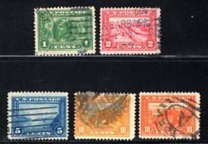 US  #397-400A  F/VF,  Used  CV  $55.50  .....   6786167