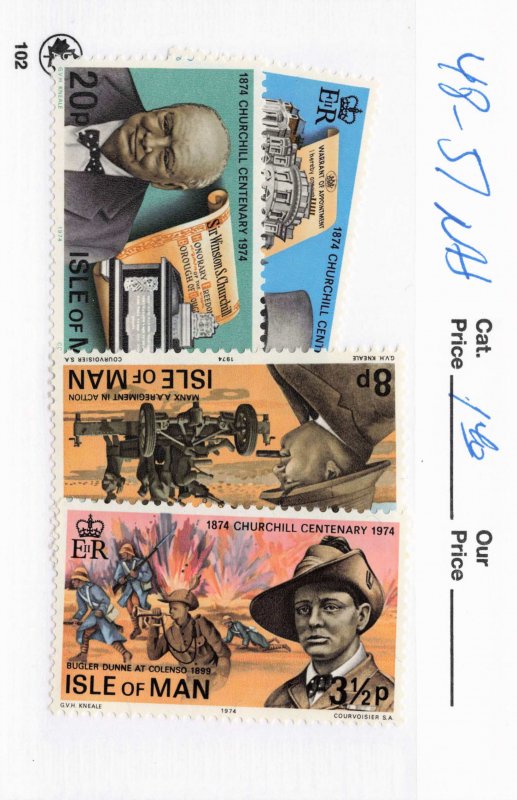 ISLE OF MAN  48-51   MNH
