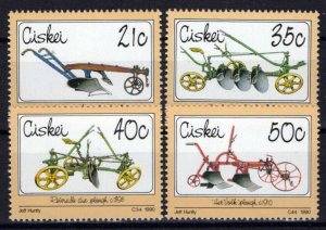 South Africa Ciskei 155-158 MNH Agriculture Plows Farming ZAYIX 0424S0051M