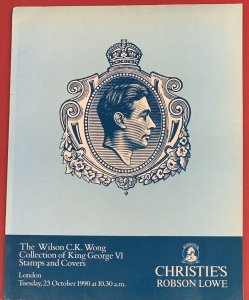 King George VI Stamps and Covers, Christie's Robson Lowe, London, Oct. 23, 1990