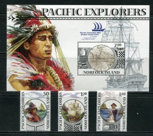 Norfolk Island 831 Pacific Explorers Complete Stamp Set MNH 2005 