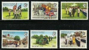 Album Treasures Bermuda Scott # 423-428  Bermuda Regiment Mint NH