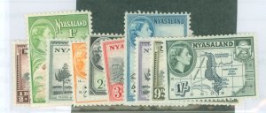 Nyasaland Protectorate #97-106 Unused Single