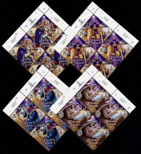 PITCAIRN ISLANDS QEII SG844-847, 2011 Christmas set BLOCKS x4, NH MINT. Cat £34.