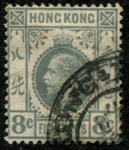 Hong Kong SC# 113 / SG#104a George V, 6c, slate, Canceled