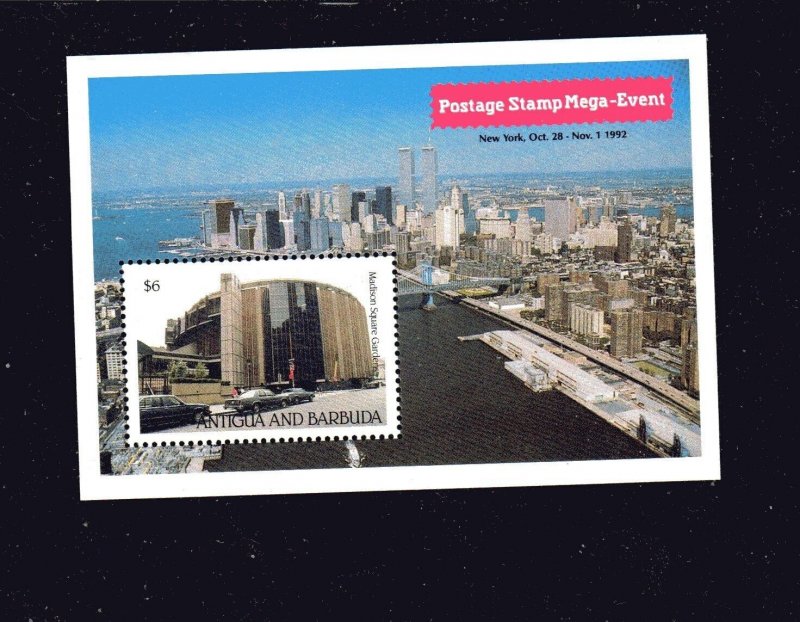 ANTIGUA #1601  1992  POSTAGE STAMP MEGA EVENT    MINT VF NH  O.G   S/S