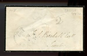 ?1858 short period use Ruggle Changling Toronto, CW 1/2d collect  Canada