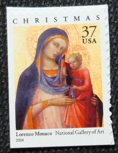 US #3879, MNH Booklet Single, Christmas, SCV $.75 L12 