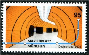 2020 Germany Marien Platz Munich Railway Station  (Scott 3162) MNH