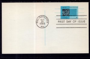 US UX53 Census Postal Card U/A FDC