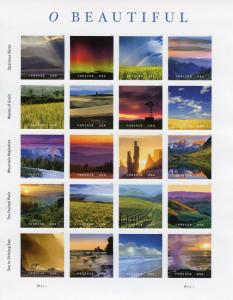 USA 2018 MNH O Beautiful 20v S/A M/S Mountains Tourism Landscapes Nature Stamps