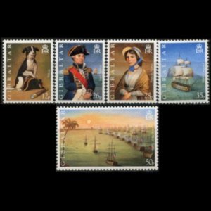 GIBRALTAR 1998 - Scott# 765-9 Nile Battle Set of 5 NH