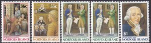 Norfolk Island #392-6  MNH CV $12.75  (Z6636)