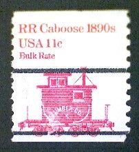 United States, Scott #1905a, used(o), 1984,  Caboose of 1890s  11¢