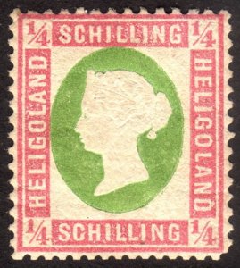 1873, Heligoland 1/4Sch, MH, Sc 7