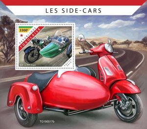 TOGO - 2019 - Motorcycle Side Cars - Perf Souv Sheet - Mint Never Hinged