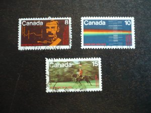 Stamps - Canada - Scott# 612-614 - Used Set of 3 Stamps