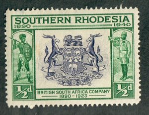 Southern Rhodesia #56 Mint Hinged single