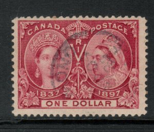 Canada #61 Used Fine - Very Fine With Light CDS Cancel **With Certificate** 